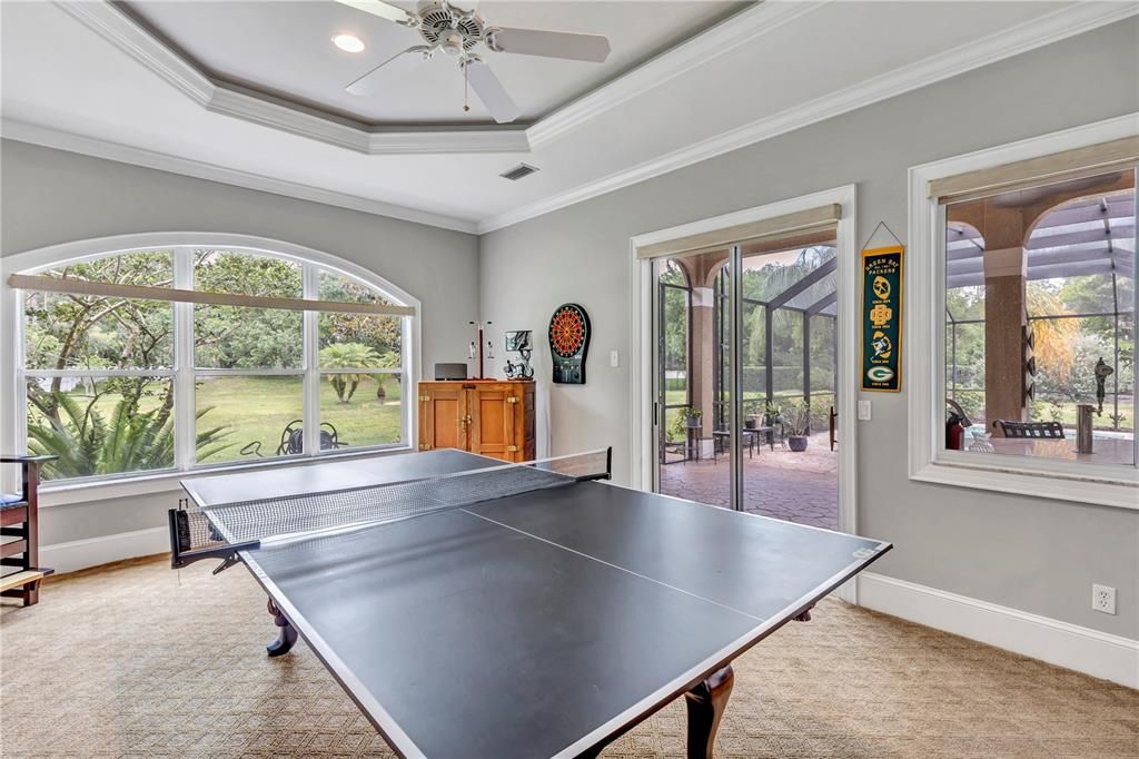 Game Room, Interior, Recessed Lighting