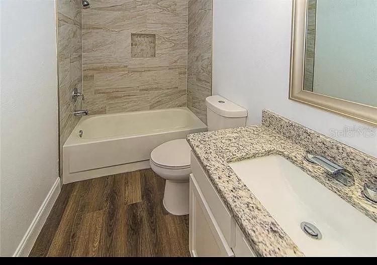 Bathroom, Interior, Wood Texture Flooring