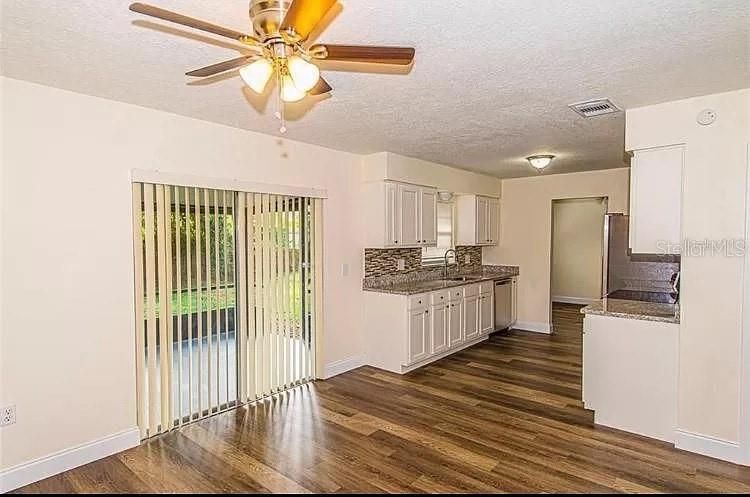Interior, Kitchen, Wood Texture Flooring