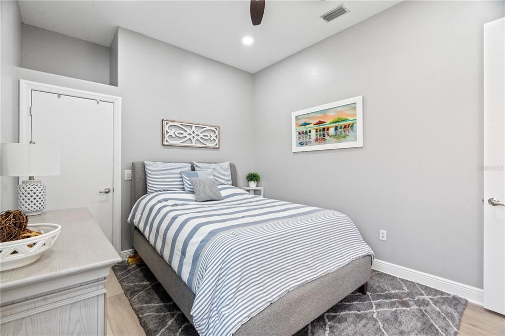 Bedroom, Interior, Recessed Lighting