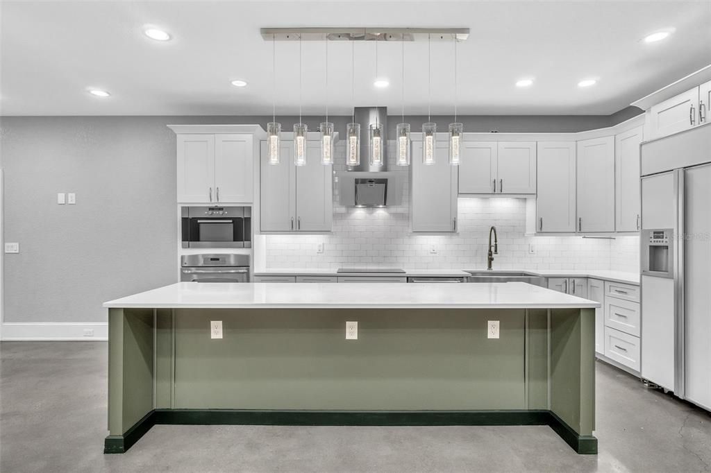 Interior, Kitchen, Pendant Lights, Recessed Lighting, Stainless Steel Appliances