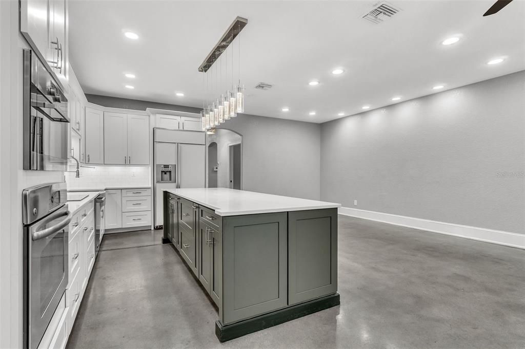 Chandelier, Interior, Kitchen, Pendant Lights, Recessed Lighting