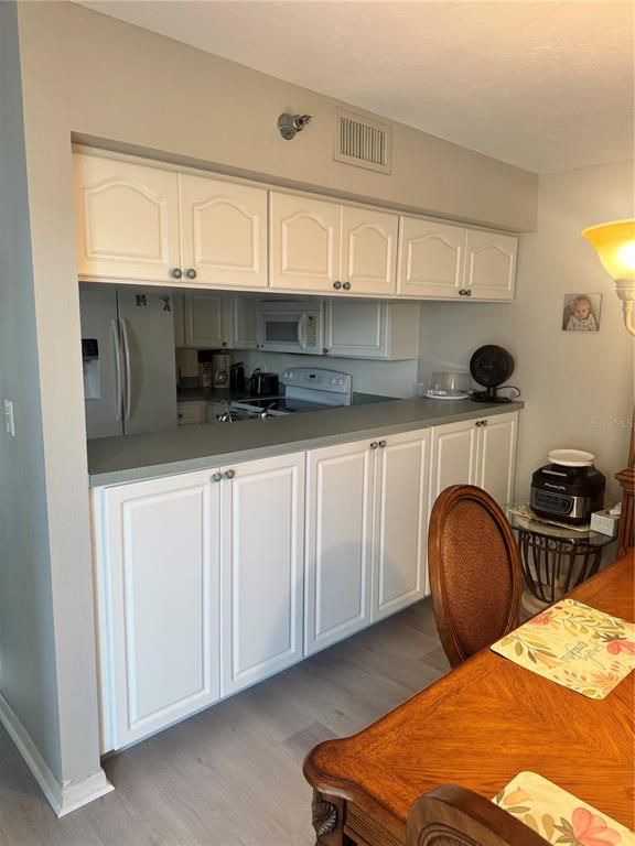 Interior, Kitchen, Wood Texture Flooring