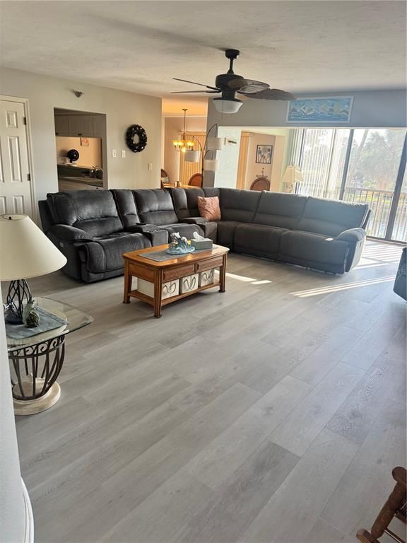 Interior, Living room, Pendant Lights, Wood Texture Flooring