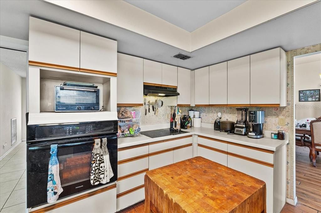 Interior, Kitchen, Wood Texture Flooring