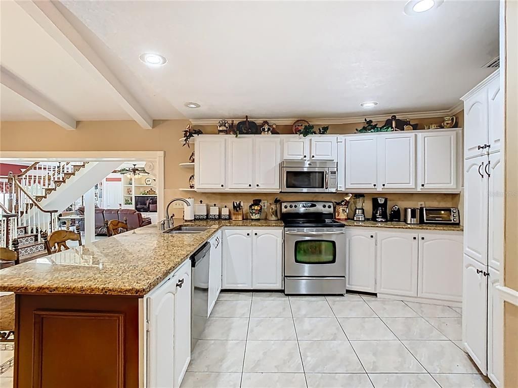 Interior, Kitchen, Recessed Lighting, Stainless Steel Appliances