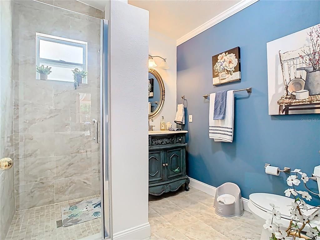 Bathroom, Glass Shower, Interior