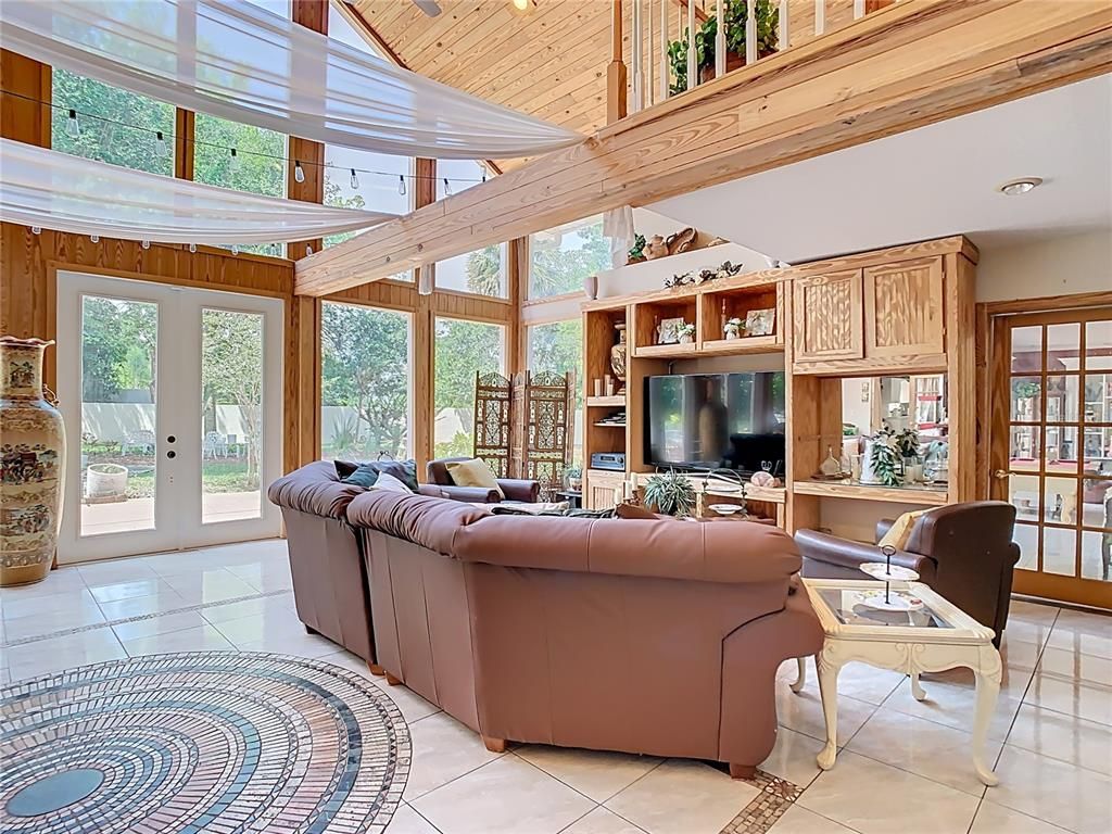 Interior, Living room, Wooden Ceilings