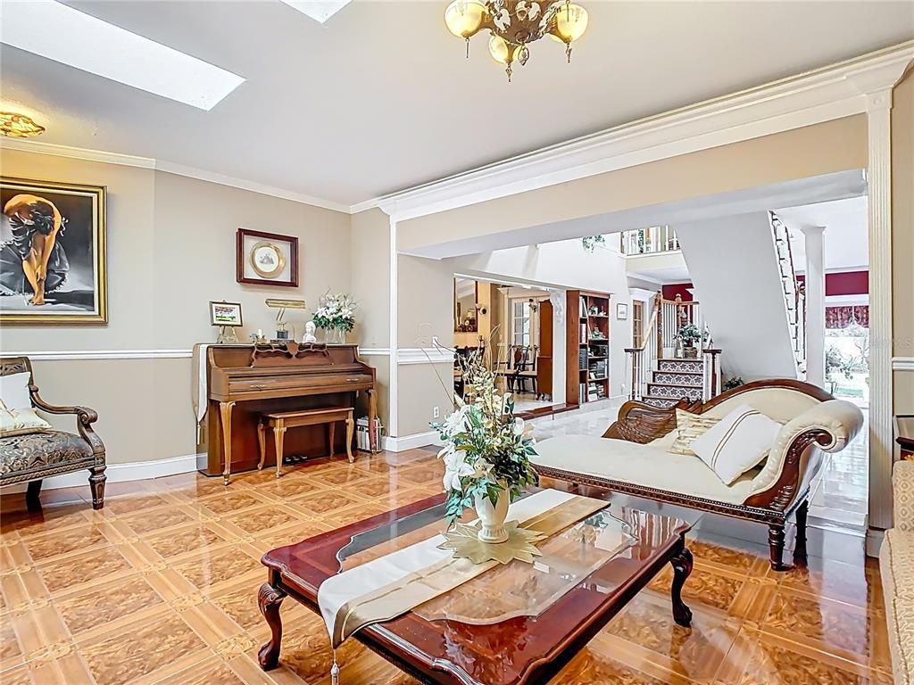 Interior, Living room, Piano, Wood Texture Flooring