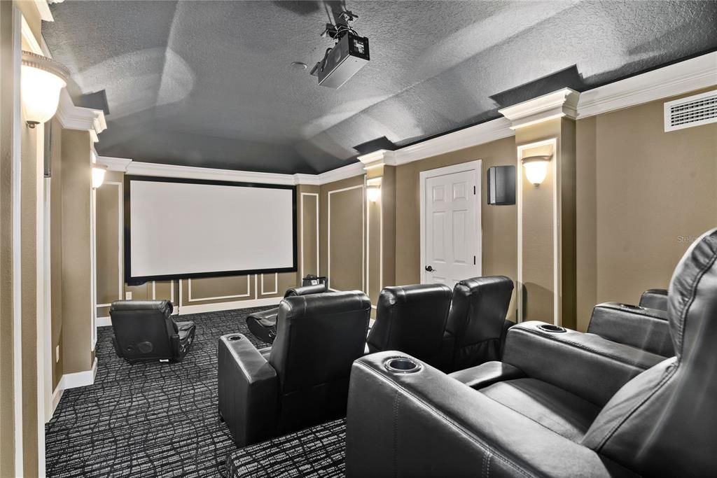 Home Theatre Room, Interior, Projection Screen, Theatre Room