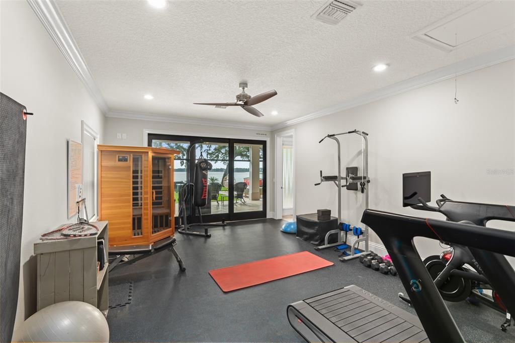 Fitness Equipment, Interior, Recessed Lighting