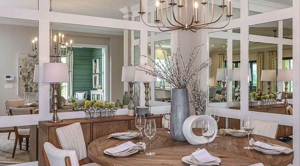 Chandelier, Dining room, Interior