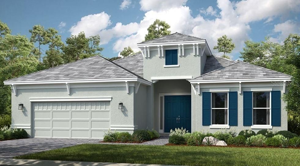 Attached, Exterior, Facade, Mediterranean