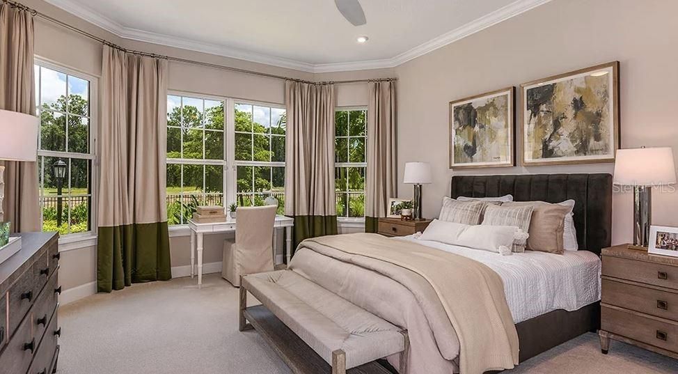 Bedroom, Home Office, Interior, Recessed Lighting