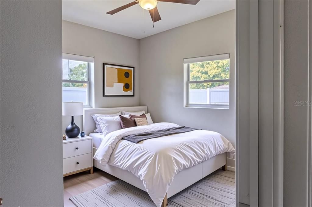 Bedroom, Interior, Wood Texture Flooring