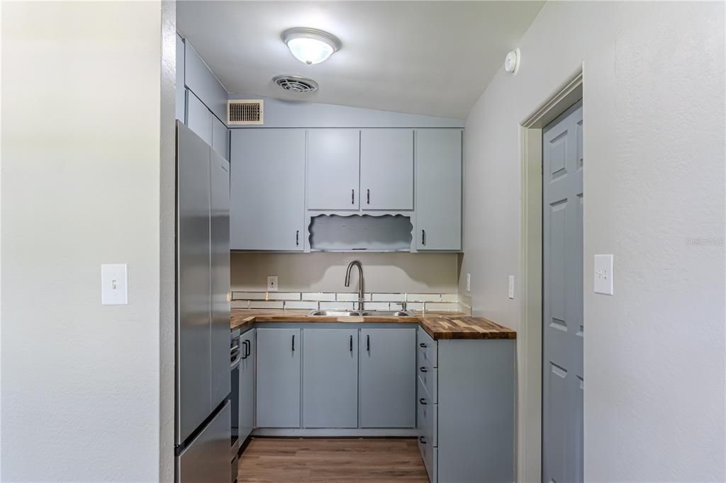 Interior, Kitchen, Wood Texture Flooring