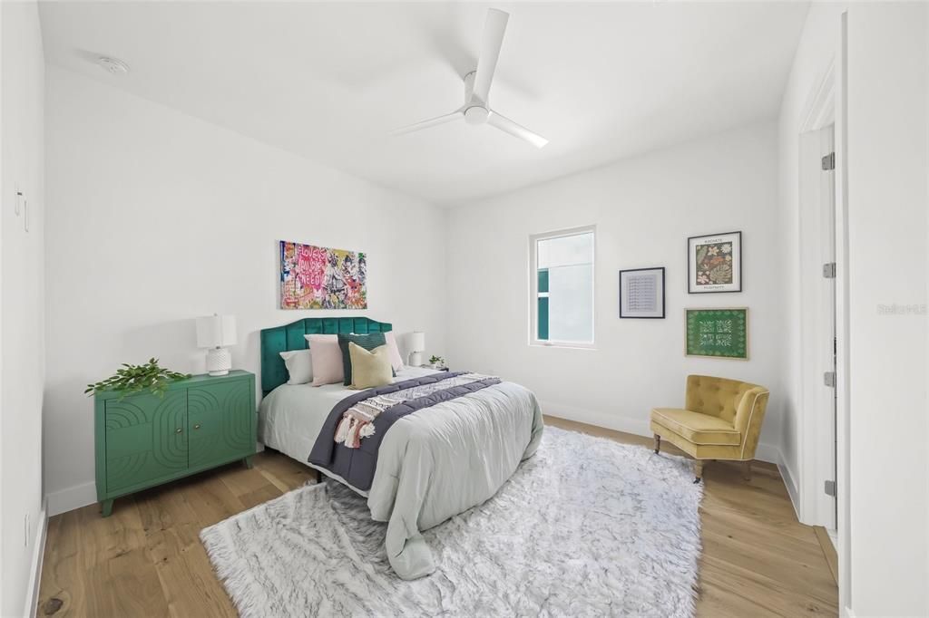 Bedroom, Interior, Wood Texture Flooring