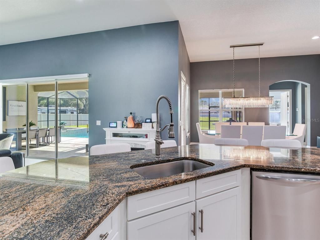 Dining room, Interior, Kitchen, Pendant Lights, Recessed Lighting