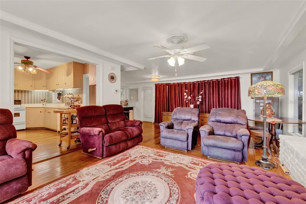 Interior, Kitchen, Living room, Wood Texture Flooring