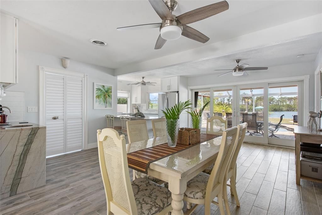 Dining room, Interior, Water, Wood Texture Flooring