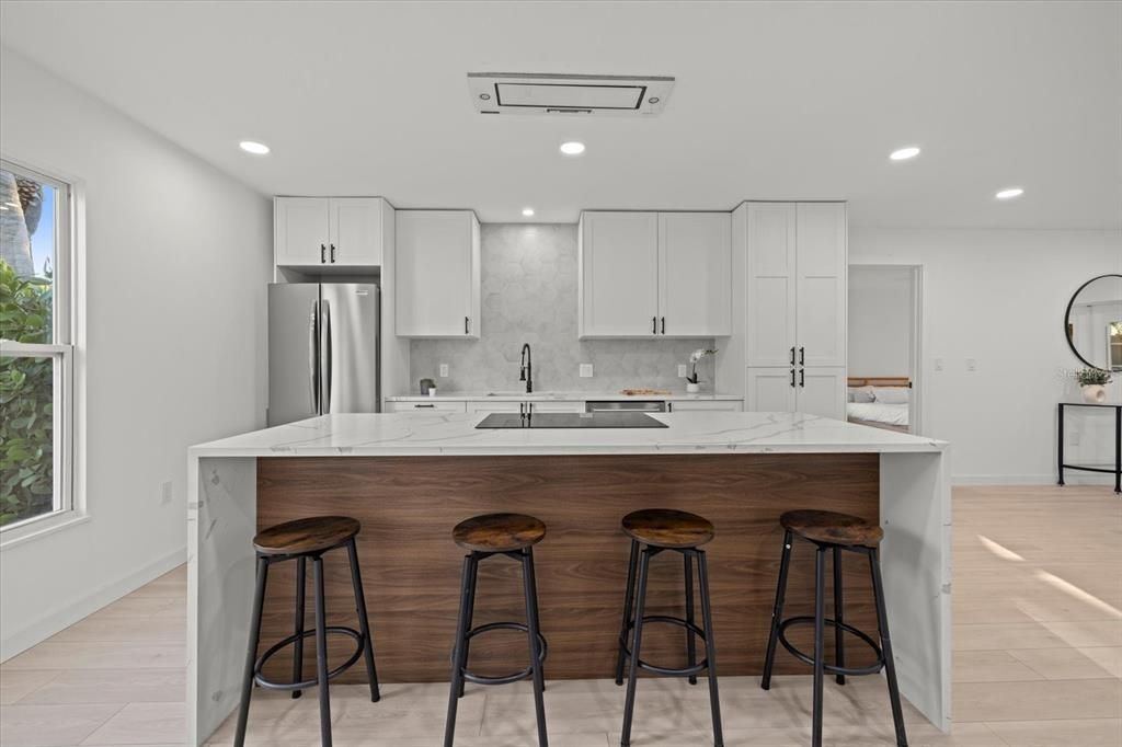 Interior, Kitchen, Recessed Lighting, Stainless Steel Appliances