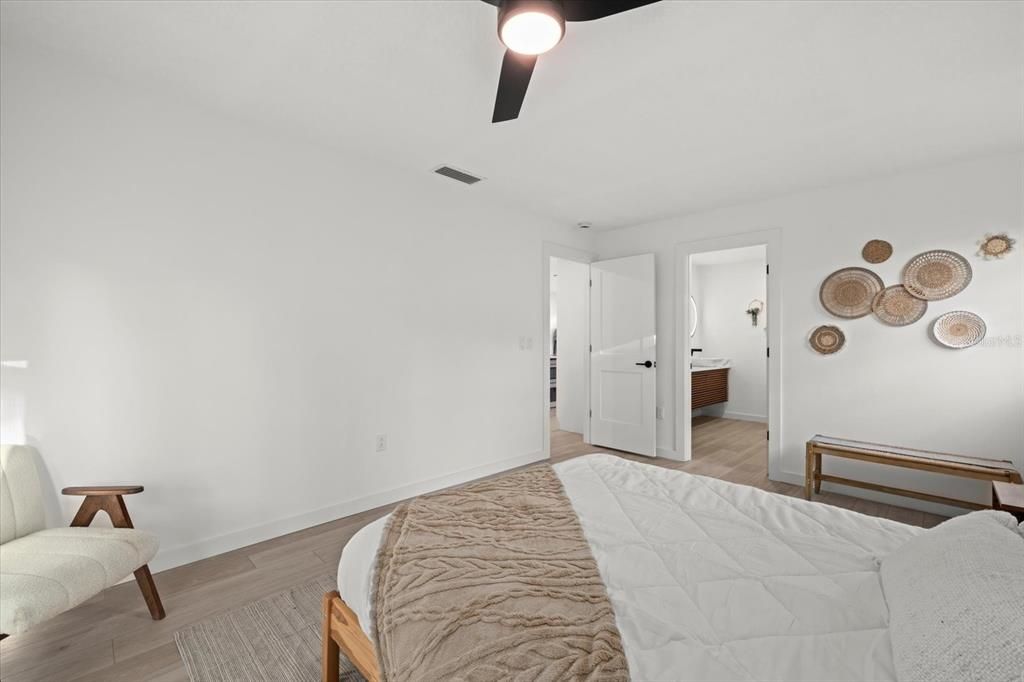Bedroom, Interior, Wood Texture Flooring