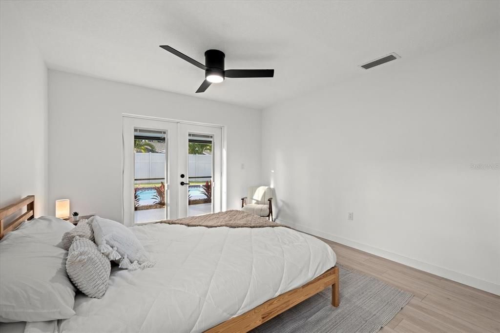 Bedroom, Interior, Wood Texture Flooring