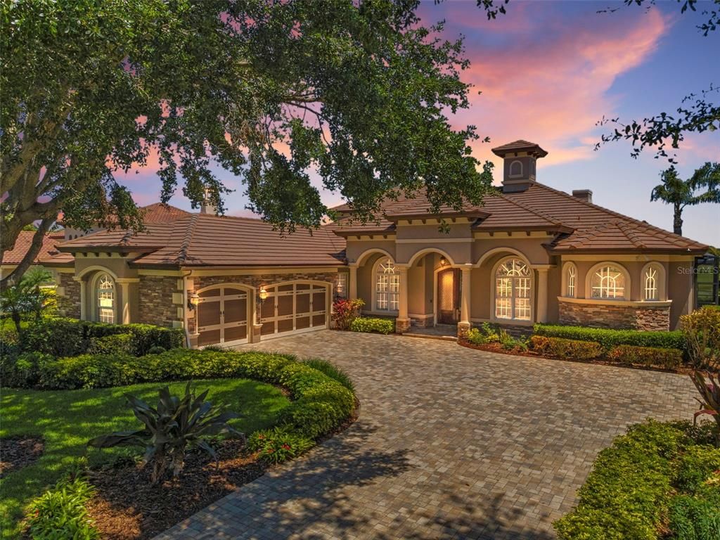 Attached, Backyard, Exterior, Facade, Mediterranean