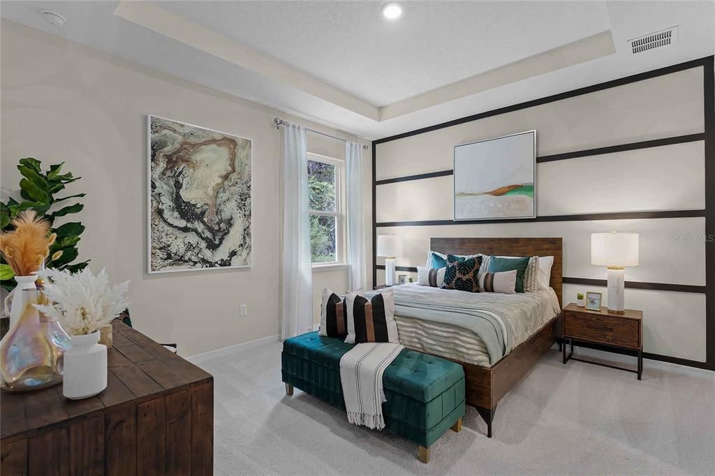 Bedroom, Interior, Recessed Lighting