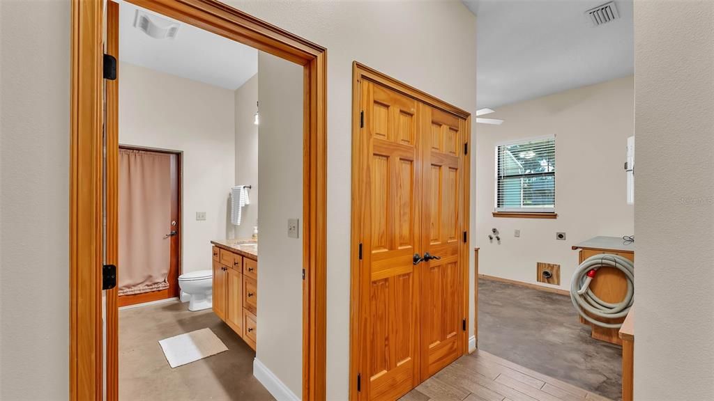 Bathroom, Interior, Wood Texture Flooring