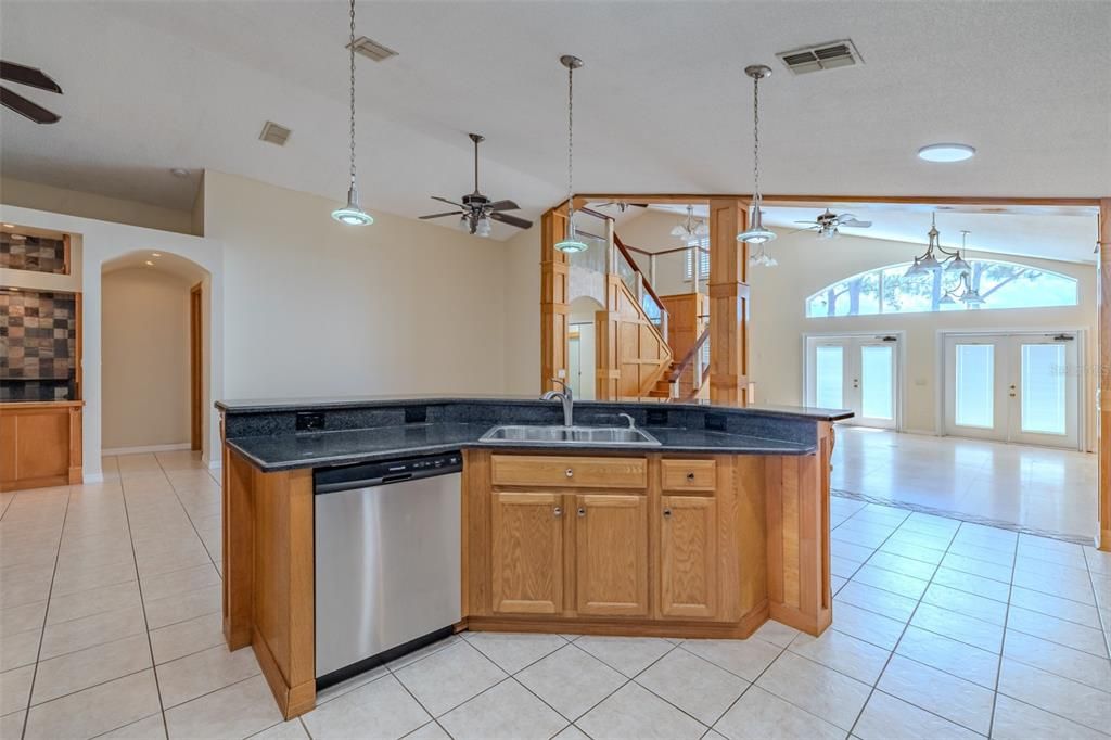 Interior, Kitchen, Pendant Lights, Recessed Lighting