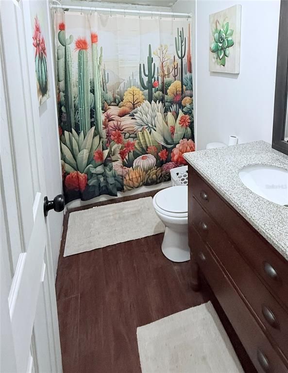 Bathroom, Interior, Wood Texture Flooring