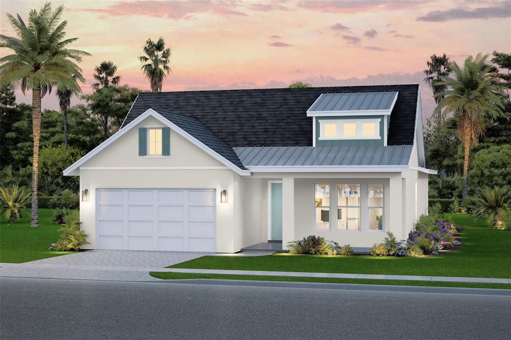 Attached, Exterior, Facade, Farmhouse