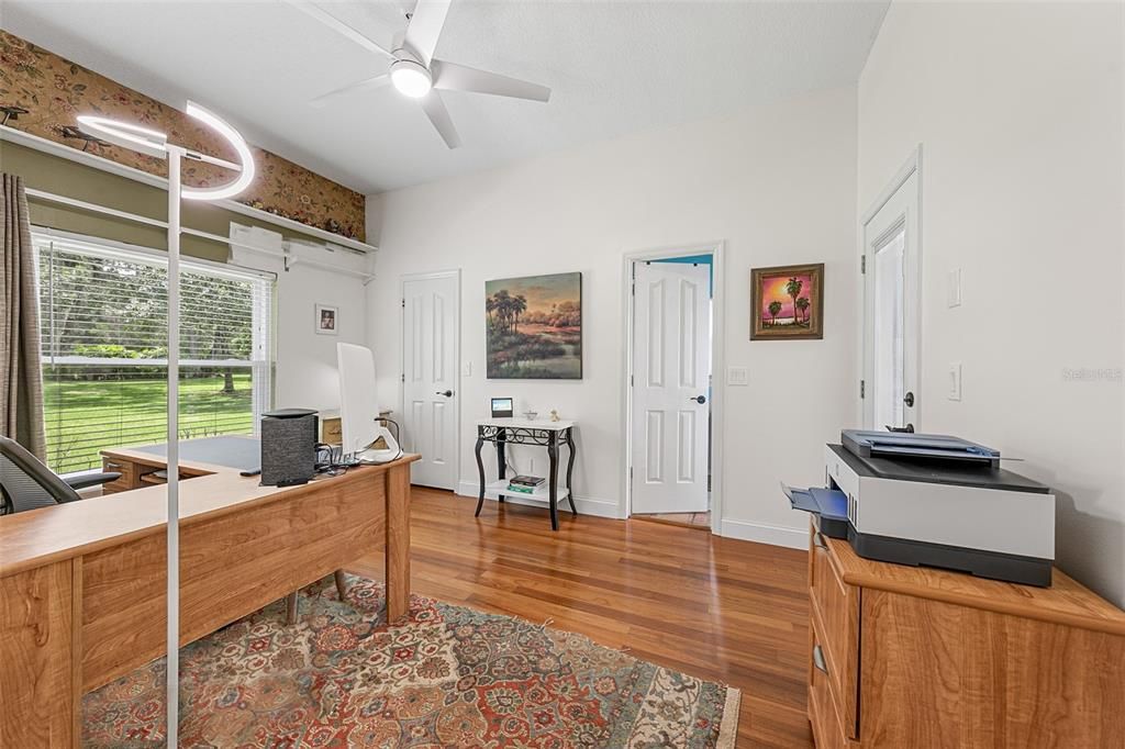 Home Office, Interior, Wood Texture Flooring