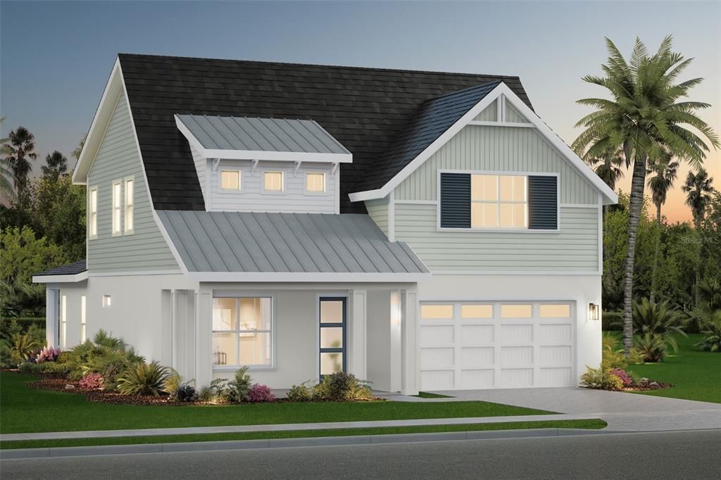 Attached, Exterior, Facade, Farmhouse