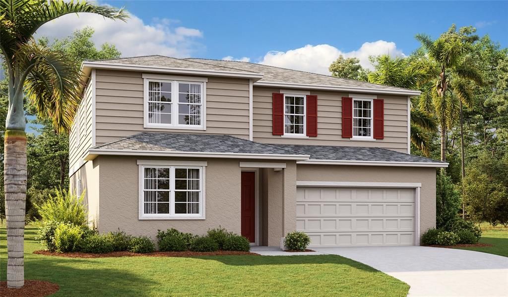 Attached, Exterior, Facade, Split Level