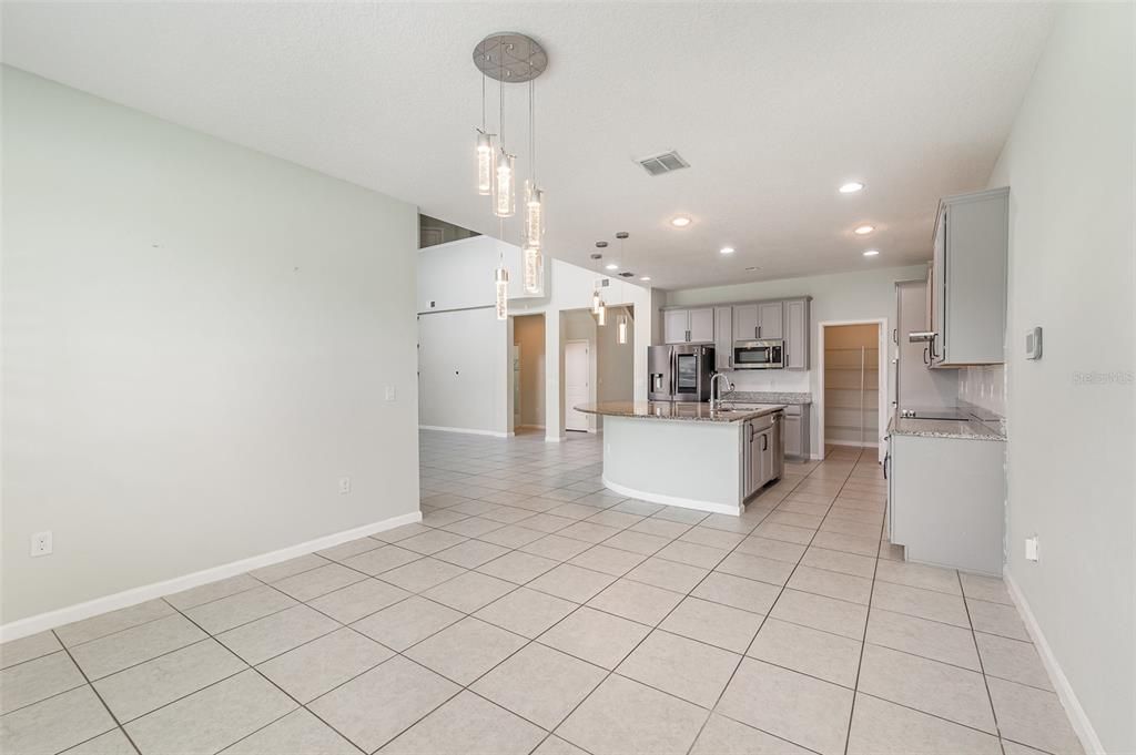Interior, Kitchen, Pendant Lights, Recessed Lighting, Stainless Steel Appliances