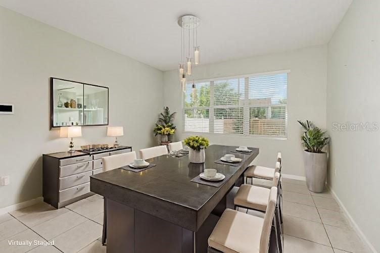 Dining room, Interior, Pendant Lights