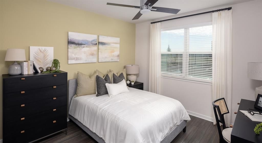Bedroom, Interior, Wood Texture Flooring