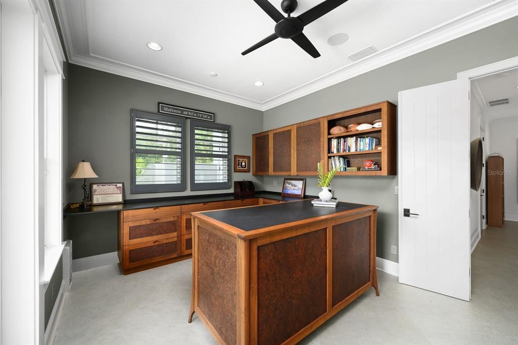 Home Office, Interior, Recessed Lighting