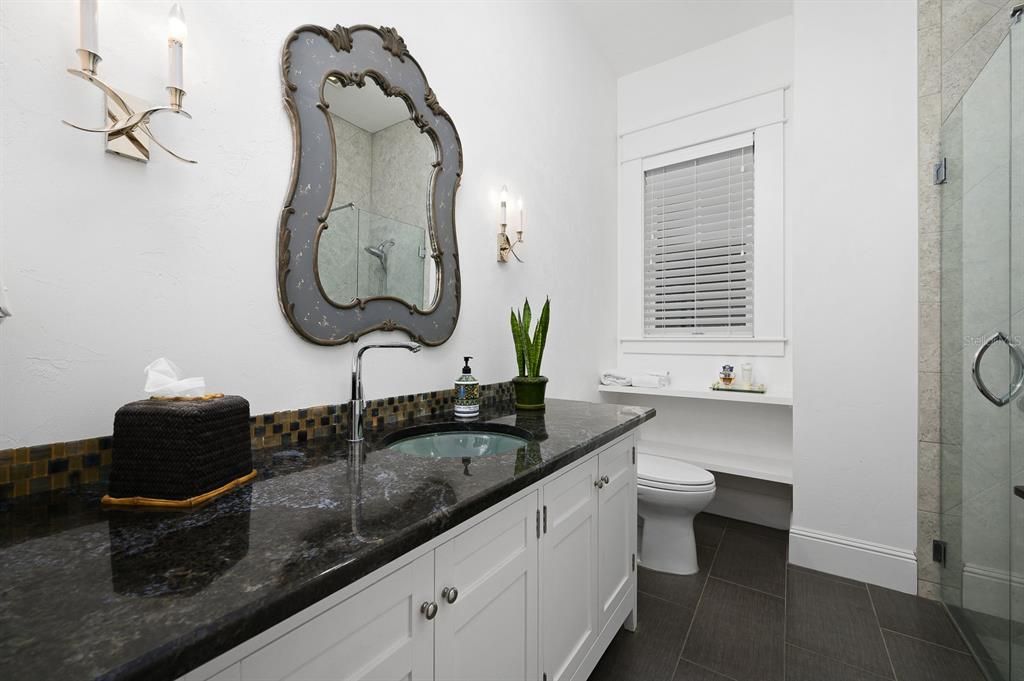 Bathroom, Dual Sink Vanities, Glass Shower, Interior