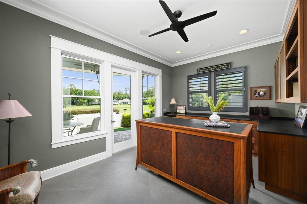 Home Office, Interior, Recessed Lighting