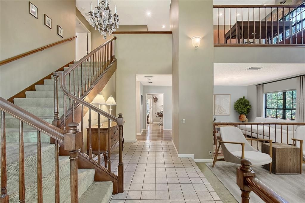 Chandelier, Interior, Recessed Lighting