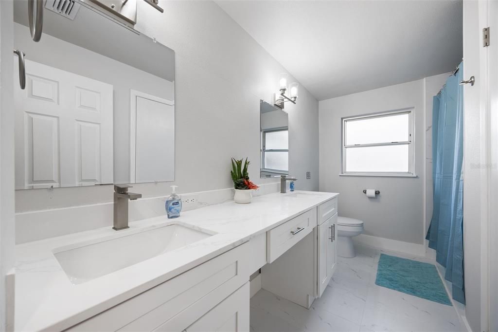 Bathroom, Dual Sink Vanities, Interior, Marble