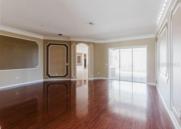 Empty room, Interior, Wood Texture Flooring
