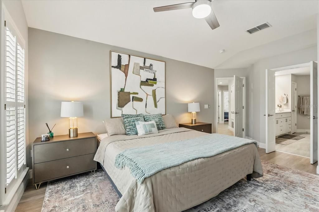 Bedroom, Interior, Wood Texture Flooring