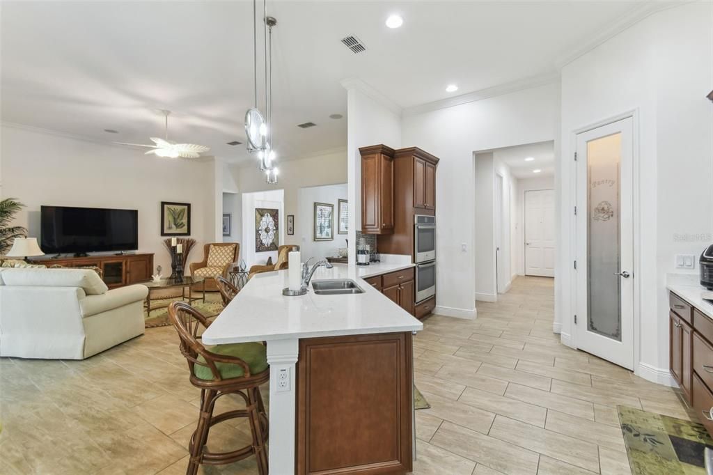 Interior, Kitchen, Living room, Pendant Lights, Recessed Lighting