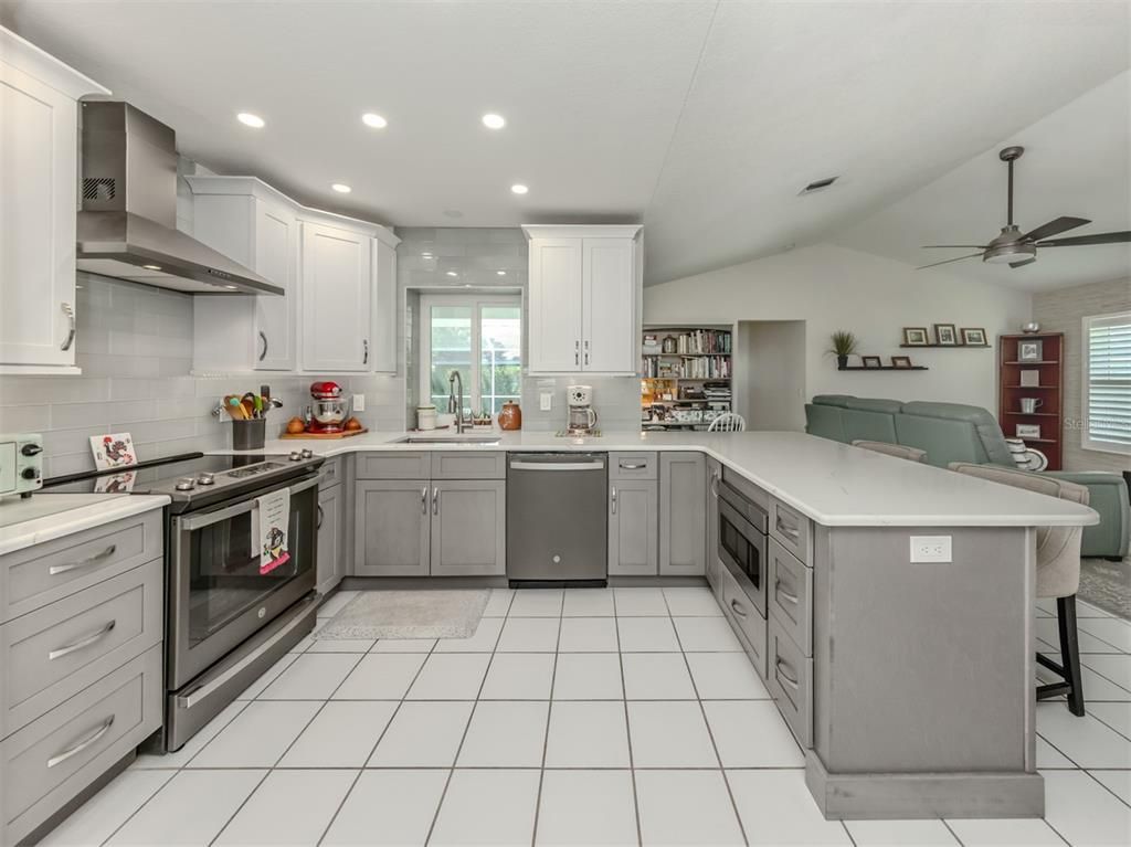 Interior, Kitchen, Recessed Lighting, Stainless Steel Appliances