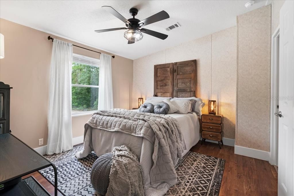 Bedroom, Interior, Wood Texture Flooring