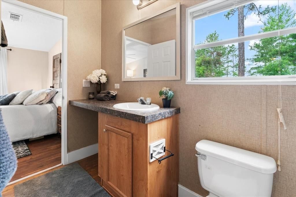 Bathroom, Interior, Wood Texture Flooring